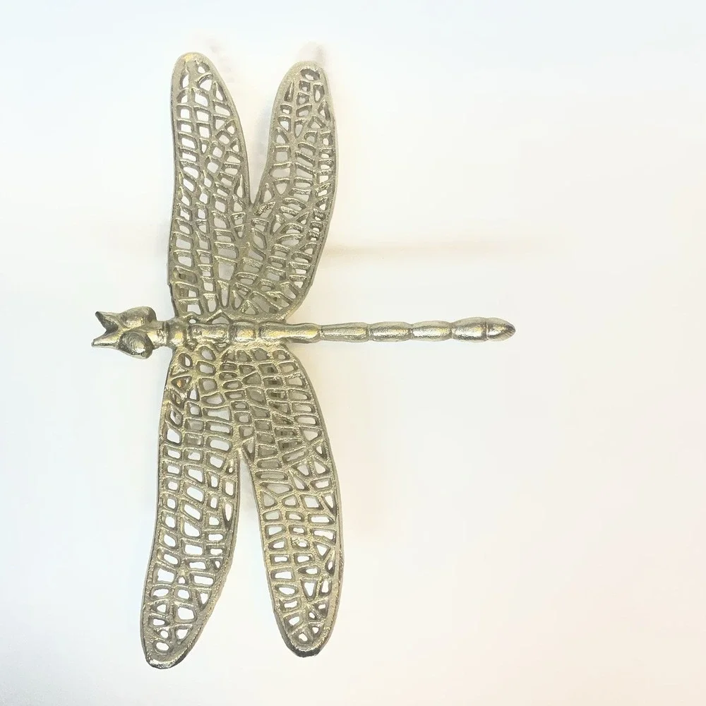 Home Decorating Insect Large Gold‎ Metal Dragonfly Figure Decor 15